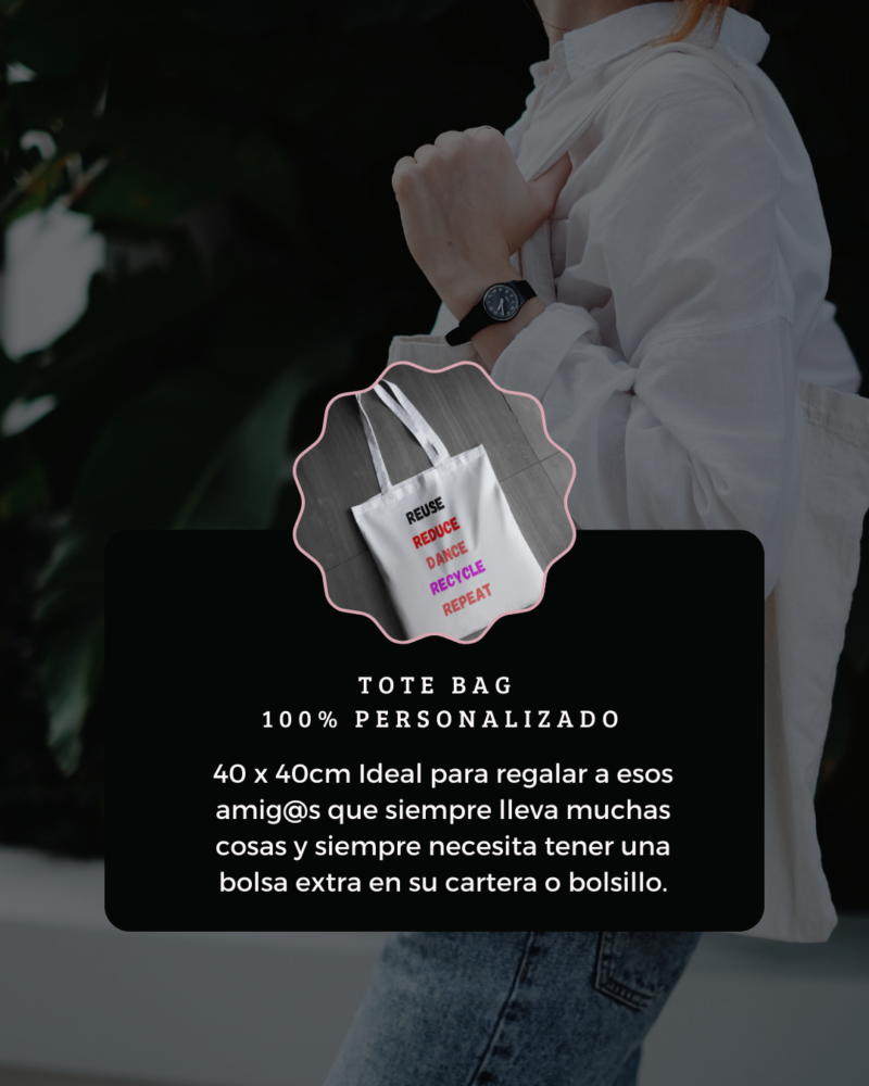 Bolsa blanca Tote Bag 40 x 40cm - Image 10