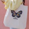 Bolsa blanca Tote Bag 40 x 40cm - Image 3