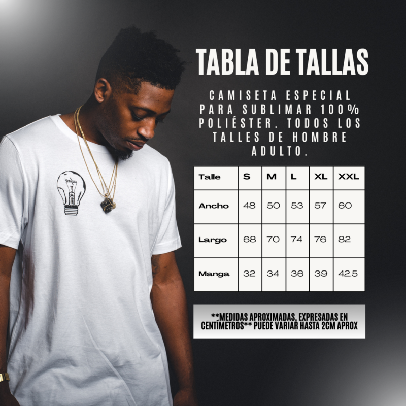 Remera Blanca Sublimable para Hombre - Image 8