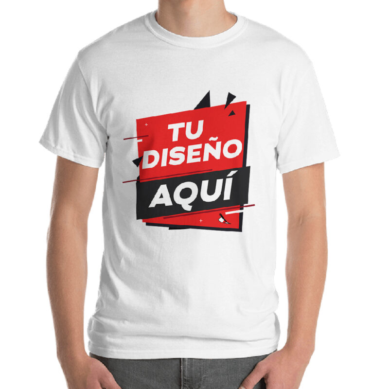 Remera Blanca Sublimable para Hombre